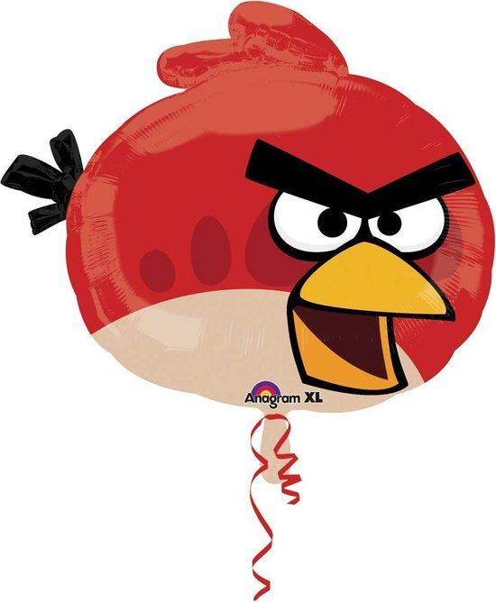 Folat Qualatex Folie Super Shape Angry Bird Rood 58 cm