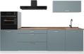 Vicco Complete keukeneenheid R-Line, Blauw-grijs/Wit, 280 cm sans plan de travail