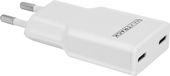 MaxTrack Platte adapter met 2 USB-C poorten - 30W Snellader - Wit