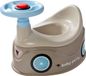 Spielwarenfabrik Potty Potty grijs - Ontwerp auto met afneembaar stuur en hoge rugleuning, uitneembaar inzetstuk, voor kinderen vanaf 18 maanden, grijs