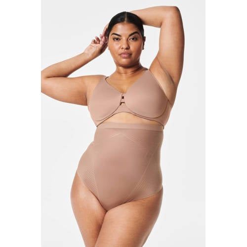 SPANXshape™ Invisible High-Waisted Thong - Cafe au lait - Maat L
