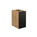 AC-Déco Splendor Black Badkamermeubel onder de wastafel, 30 cm, zwart eikenhout, 1 deur, modern design, MDF