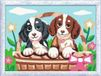 Ravensburger CreArt, Malen nach Zahlen Kinder - Hunde im Körbchen