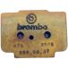 Brembo plaquettes de frein moto, étriers de frein arrière Brembo G H38 XB4S520/550 Percee
