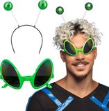 Boland Set Alien Volwassenen Unisex Groen Polypropyleen