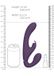 Shots VIVE by Shots Suki Vibrating Strapless Strap-on Rabbit Purple