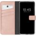 Selencia Echt Lederen Bookcase iPhone 13 Pro Max - Roze