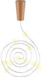 Goobay Flessenlichtsnoer Lichtbruin, Zilver 10 lampen LED 0,04 W