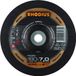 Rhodius 208734 Alphaline I RS28 Disque d'ébavurage - 180 x 22,23 x 7mm - Inox/Acier