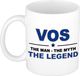 Bellatio Decorations Naam cadeau Vos - The man, The myth the legend koffie mok / beker 300 ml - naam/namen mokken - Cadeau voor o.a verjaardag/ vaderdag/ pensioen/ geslaagd/ bedankt