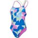 Speedo Allover Starback Maillot de bain Multicolore UK 28 Femme