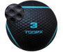 Toorx Fitness Medicijnbal 3 KG - Fitnessbal - Premium Rubber Medicijnballen - Medicine Ball met extra Grip | Full Black