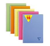 Clairefontaine 328125C Collectie Linicolor Fresh Pak met 10 Spiraalschriften