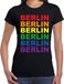 Bellatio Decorations Regenboog Berlin gay pride / parade zwart t-shirt voor dames - LHBT evenement shirts kleding / outfit S