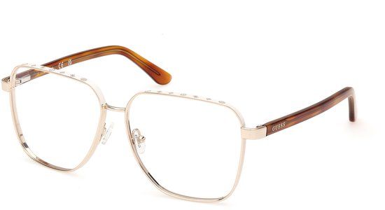 Guess GU50125 Shiny pale gold 57/13/140 Vrouwen Brilmonturen