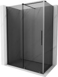 Mexen Velar cabine de douche coulissante 160 x 80 cm, graphite, gris canon brossé