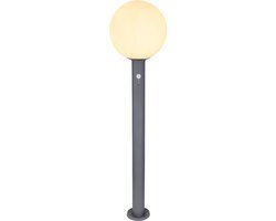 Globo vloerlamp Ossy - antraciet - luminium - 25 cm - Ingebouwde LED-module en E27 fitting - 31863S