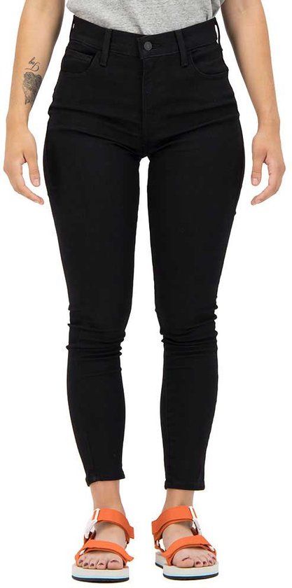 Levi's 724 High Rise Super Skinny Jeans Black Galaxy W26/L30 Women's
