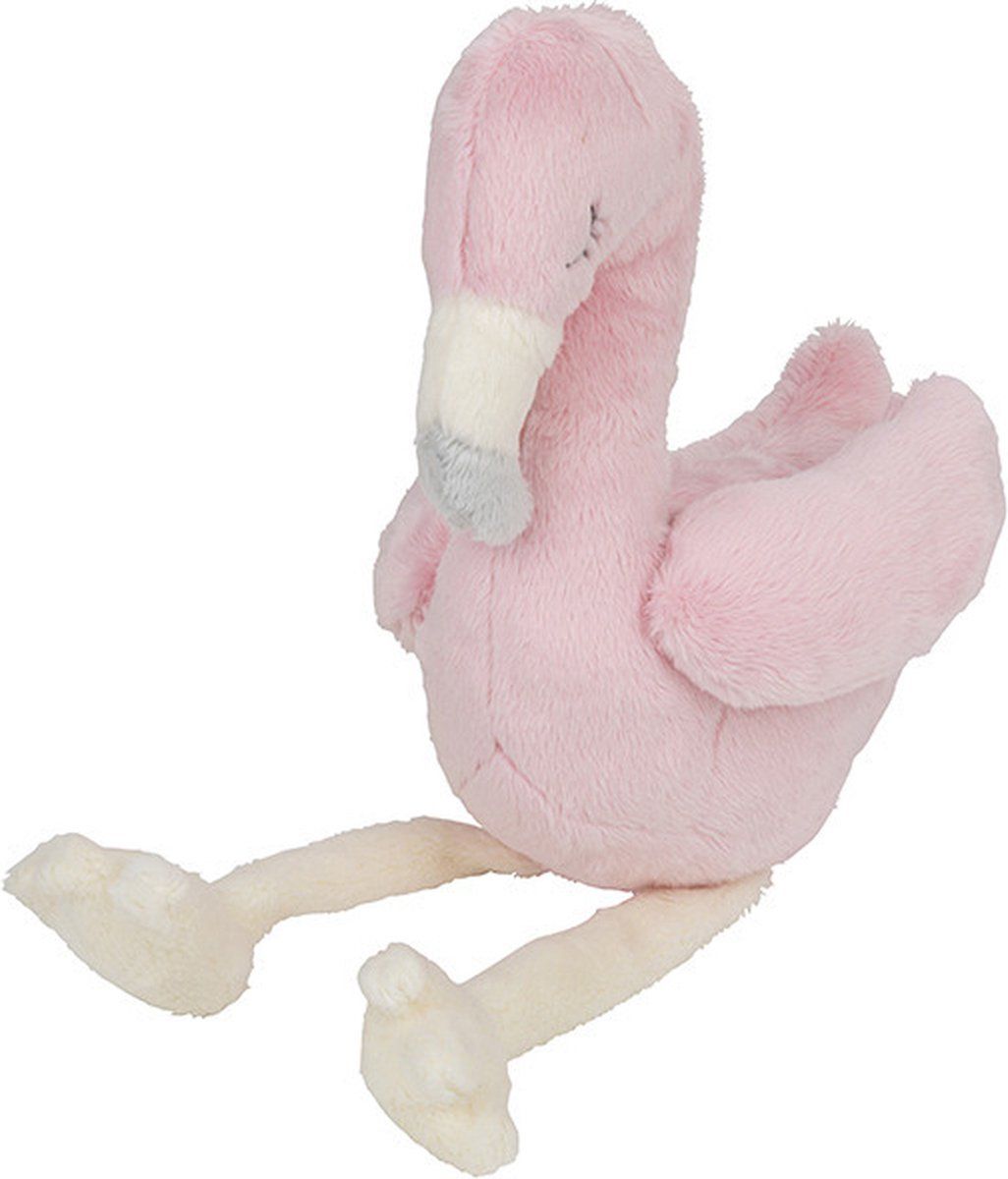 Nature Planet Pluche knuffel flamingo vogel roze 20 cm - Speelgoed knuffeldier