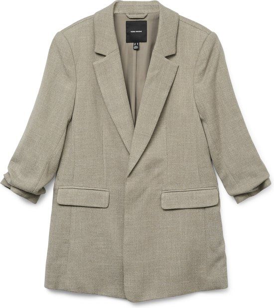 Vero Moda Vmfrida 3/4 Regular Blazer Noos 10306404 - Silver Mink - Women's Size 38