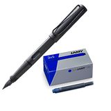 Lamy Set van 1 x Safari vulpen in umbraveer medium en 1x T10 3-delige set inktpatronen in originele kartonnen doos - inktkleur blauw
