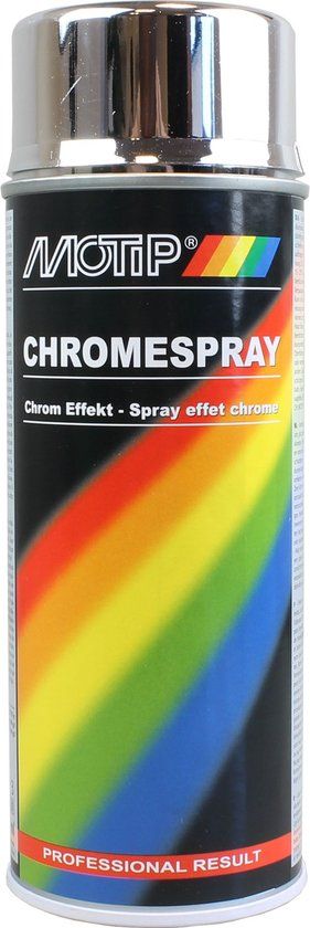 Motip Spuitbus Chroomlak - 400 ml - Groen - Hoogglans - Metaal