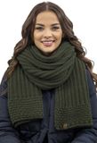 Vivisence Dames Winter Muts En Sjaal Set - Groen