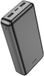 Hoco Powerbank 20.000 mAh - Compacte Noodlader - Grote Capaciteit - 2x USB-A - USB-C & Micro-USB Input - LED Indicator - Universeel voor Telefoon & Tablet - Zwart