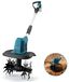 StarTech Elektrische grasmaaier - 550W borstelloze motor - Bodemfrees / cultivator voor bodemverbetering - Met accu - Blauw