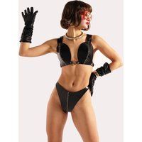 Elif Domanic Afari Set BDSM Kleding Leren Lingerie Clubwear Maat L