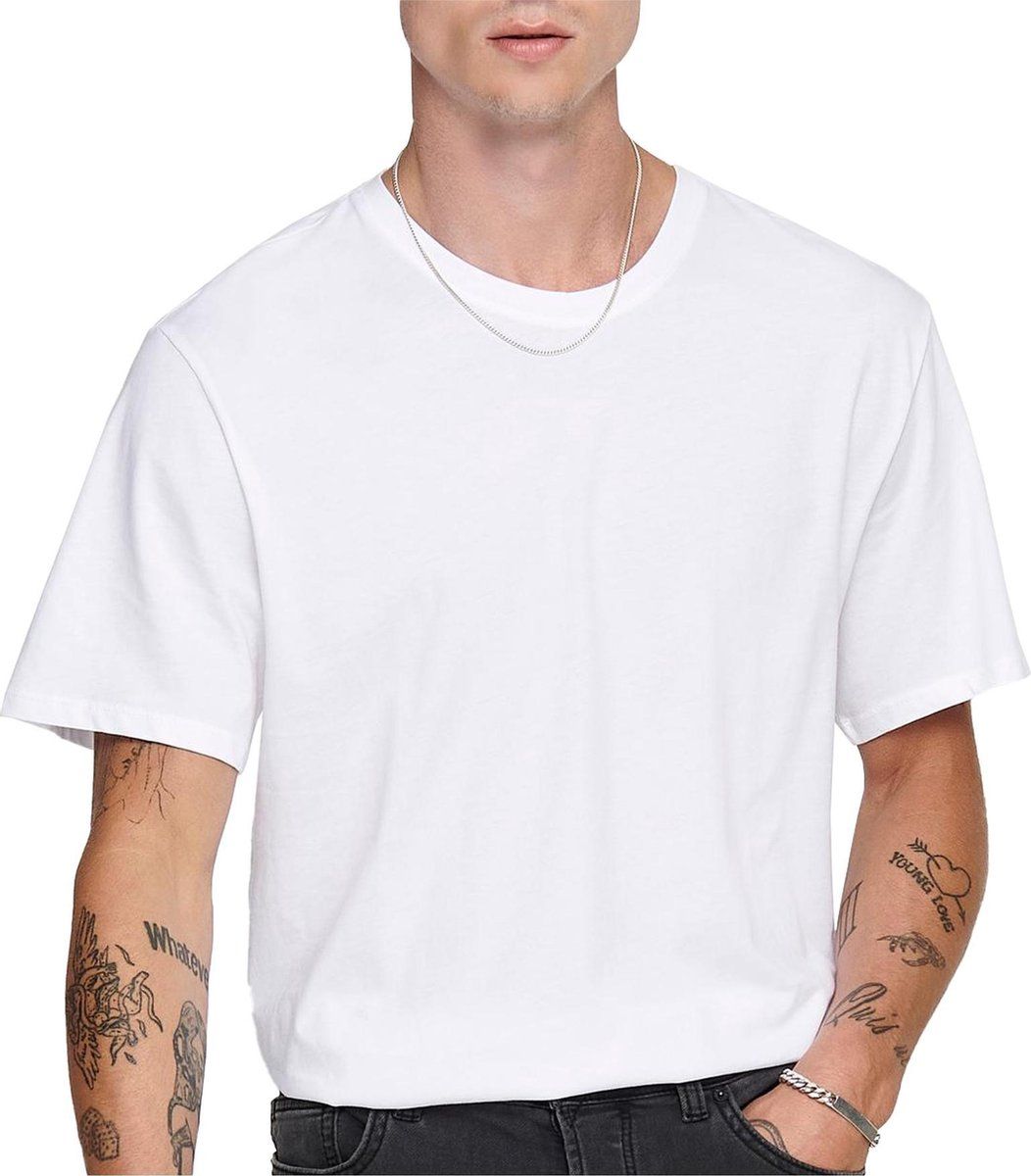 ONLY & SONS ONSMATT T-shirt - Wit - Heren