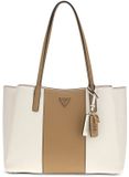 GUESS Noelle II Tech Tote Schoudertas Cream White / Beige Taupe