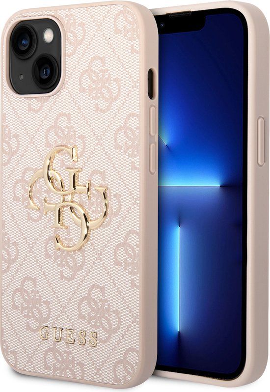Guess Apple iPhone 14 Back Cover - Roze