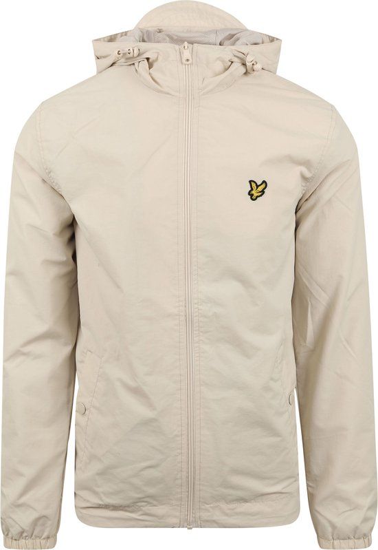 Lyle and Scott Men's Zip Jacket - Beige - Size L - Regular Fit