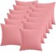 vidaXL - Kussensloop - 12 st - HEERLEN - Roze - 40 x 40 cm - Stof