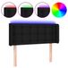 VidaXL Hoofdbord LED 163x16x78/88 cm Stof Zwart