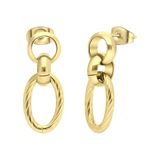 Lucardi Dames Goldplated oorbellen Eloise