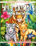 Wild Animals Coloring Book for Kids