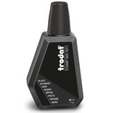 Trodat Flacon d'encre Noire Trodat 7011A pour recharger les tampons encreurs - 28 ml, encre à base d'eau pour marquer les documents - empreintes nettes et propres - bouchon refermable