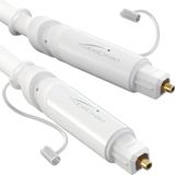 KabelDirekt – Optische audiokabel – 0,5m, wit – Soundbar
