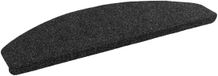 vidaXL Zelfklevende trapmatten 15 st 80 x 24,5 x 3,5 cm Zwart