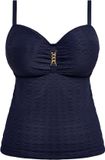 Fantasie Azores Midnight Tankini Top – Beugel Tankini – Luxe Structuur & Perfecte Support - 80-95 E