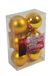 Christmas Kerstballen Goud 6 cm - 6 stuks