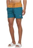 Urban Classics Block Zwemshorts XL Blauw/Bruin