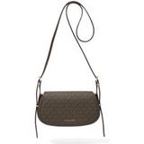 Michael Kors SM FLAP XBODY BRN/ACORN