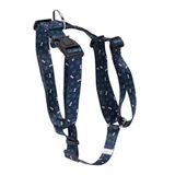TOTTO Groot hondenharnas, model Figgo, maat L, blauw/groen