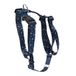TOTTO Groot hondenharnas, model Figgo, maat L, blauw/groen
