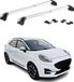 Aurilis OMAC Dakdragers voor Ford Puma 2019-2026, TÜV-gecertificeerd, afsluitbaar (4 diefstalbeveiligingen), maximale belasting 100 kg, duurzame bevestiging, zilver