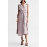 Reiss Willow Robe mi-longue à nouer sur le devant