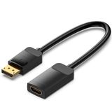 Watio Wave Converter DisplayPort naar HDMI, 4K, 0,15 m, zwart